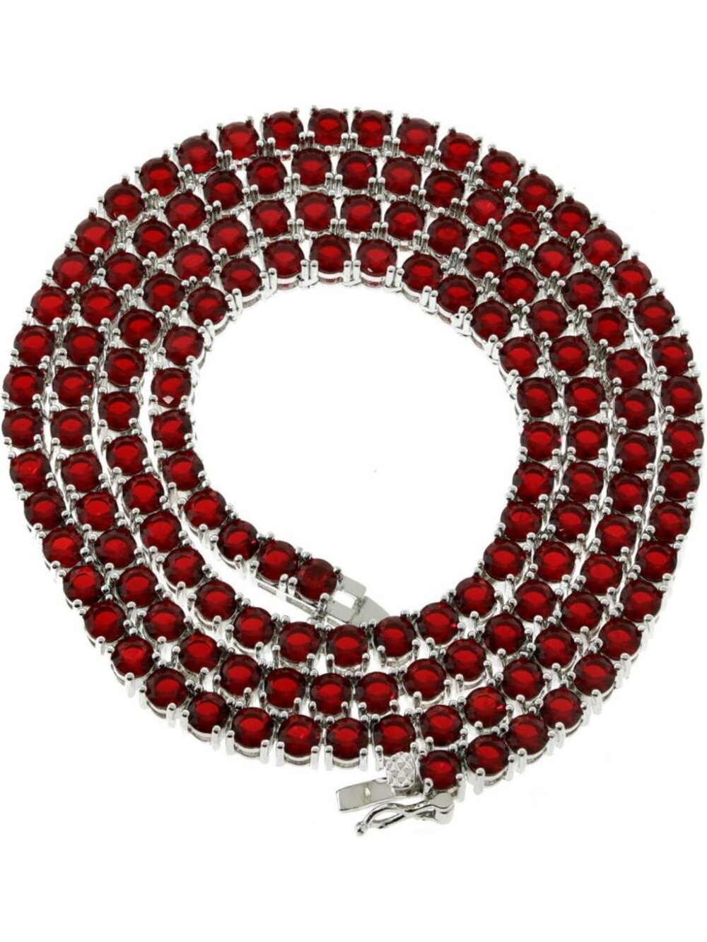 Unisex 4mm Tennis Necklace & Bracelet Set, Lab-Created Diamond Choker